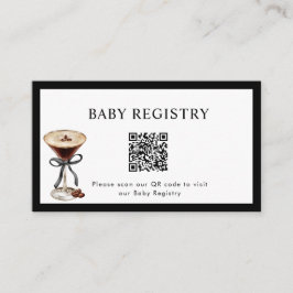 A Tini One is on the Way Baby Shower QR code  エンクロージャーカード