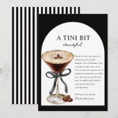 A Tini One is on the Way Baby Shower Thank You  サンキューカード (正面/裏面)