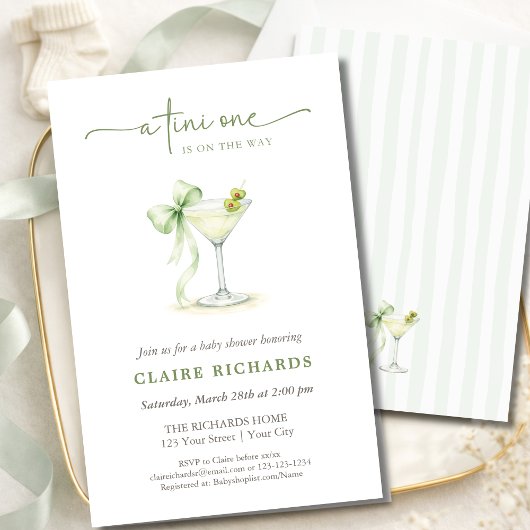 A Tini One Is On The Way Budget Baby Shower チラシ