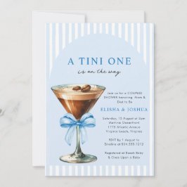 A Tini One Is on the Way Couples Photo Baby Shower 招待状