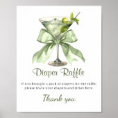 A Tini One Is On the Way Martini Diaper Raffle ポスター (正面)