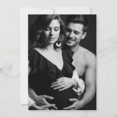 A Tini One Is on the Way Photo Couples Shower  招待状 (裏面)