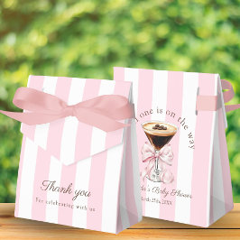 A Tini One Martini Pink Bow Baby Shower Gift フェイバーボックス