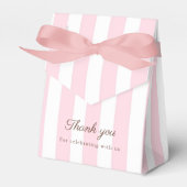 A Tini One Martini Pink Bow Baby Shower Gift フェイバーボックス (正面サイド)