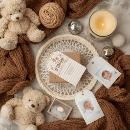 A Tini One On The Way Espresso Martini Baby Shower ギフトタグ