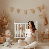 A Tini One On The Way Espresso Martini Baby Shower 招待状