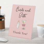A Tini One Pink Cards & Gives Martini Baby Shower 台座サイン (インサイチュ)