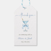 A Tini One Theme Boy Baby Shower Party Thank You ギフトタグ (正面)