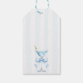 A Tini One Theme Boy Baby Shower Party Thank You ギフトタグ (裏面)