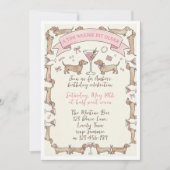 A Tini Weenie Bit Older Dachshund Martini Birthday 招待状 (正面)