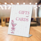 A Tiny Bit Engaged Gifts and Cards Sign Pink  台座サイン