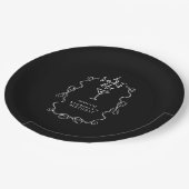 A Tiny Bit Older Black Cocktail Birthday Party ペーパープレート (アングル)