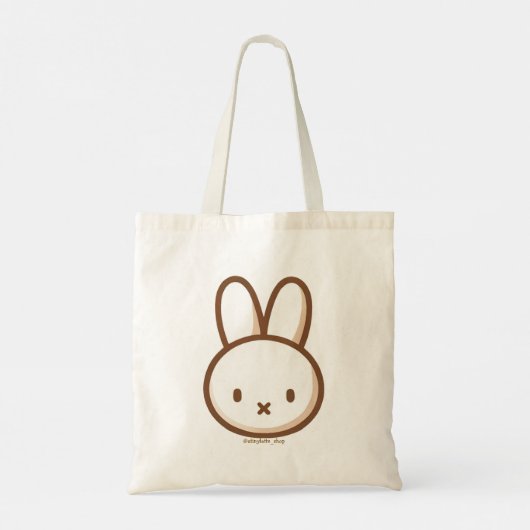 A tiny latte bunny shop bagui トートバッグ (裏面)