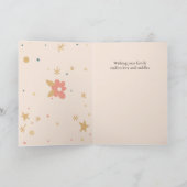 A Tiny Miracle A Huge Joy New Baby Congratulations カード (内部)