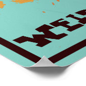 A to Zエイリアンマヤ小妖精や小人風変わりハート ポスター (角)