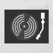 A to Zターンテーブルダークポストカード ポストカード (正面)