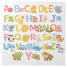 A to Z ナーサリーアルファベット ウォールアート