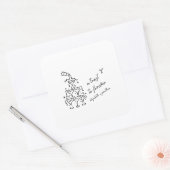 A Toast to Forever Wedding スクエアシール (封筒)