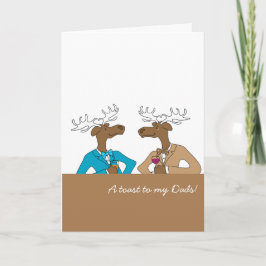 A Toast to my twoパパ・カード サンキューカード