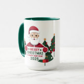 A Toast to the future: Happy New Year 2025マグカップ マグカップ (正面左)