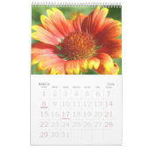 a touch of red for 2025 カレンダー (3月 2026)