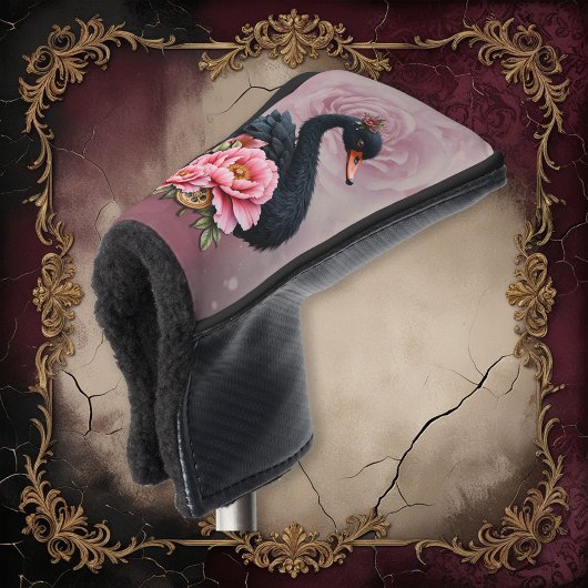 A touch of rose and swan's glow. ゴルフヘッドカバー