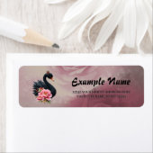 A touch of rose and swan's glow.  ラベル (インサイチュ)