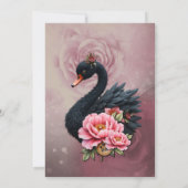 A touch of rose and swan's glow.  招待状 (裏面)