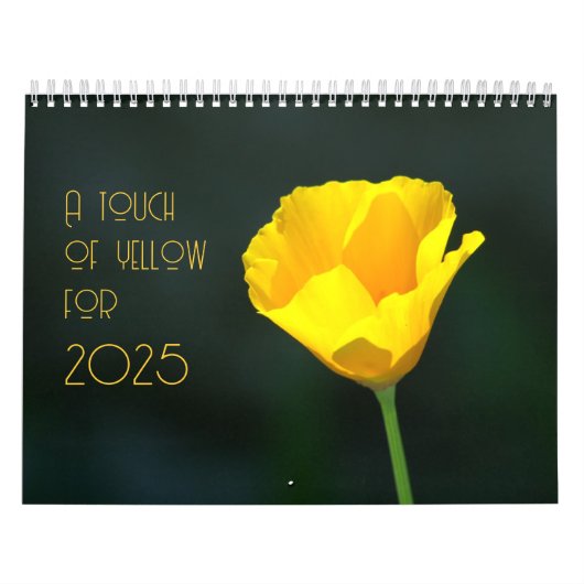 a touch of yellow for 2025 カレンダー (カバー)