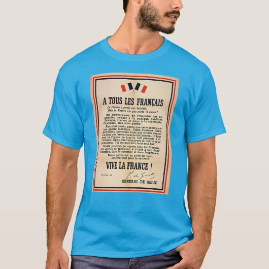 «À Tous les Français» Tシャツ (正面)