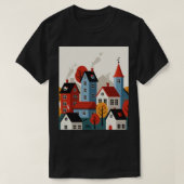 A town in nature tシャツ (デザイン正面)