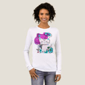 A Trendy Cat Lover Colourful Design トライブレンドＴシャツ (正面全体)