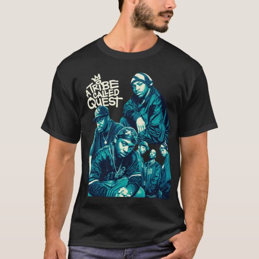 A Tribe Called Quest インスパイア 90年代ジャズラップTシャツ Tシャツ (正面)