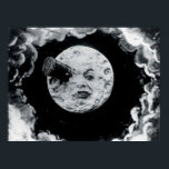 A Trip to the Moon ポスター<br><div class="desc">Le Voyage dans la Lune /A Trip to the Moon (France, 1902), the screen's first science fiction story, was a 14 minute masterpiece created by imaginative French director and master magician Georges Melies (1861-1938) in his version of the Jules Verne story. The silent film's plot, a light-hearted satire criticizing the...</div>