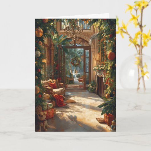 A Tropical New Year’s Welcome カード (黄色い花)