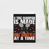 A True Champion Is Made One Shuttle Badminton Game カード (正面)