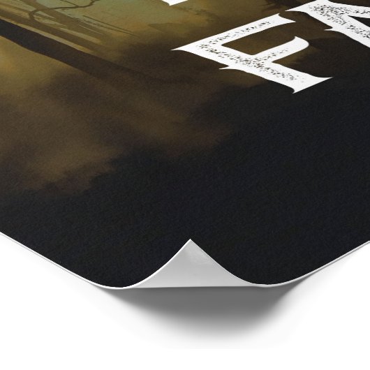 A true cowboy saying canvas ポスター (角)