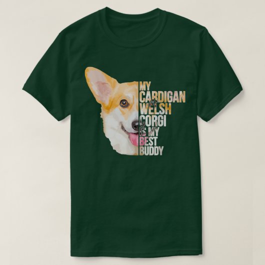 A True Friend cardigan welsh corgi Tshirt Gifts Do Tシャツ (デザイン正面)