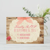 『A True Love Story』「RSVP」カード 招待状 (スタンド正面)