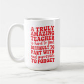A Truly Amazing Teacher is Hard to Find Apple コーヒーマグカップ (左)