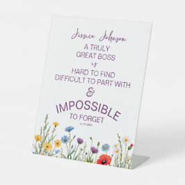 A Truly Great Boss Floral for Woman 台座サイン