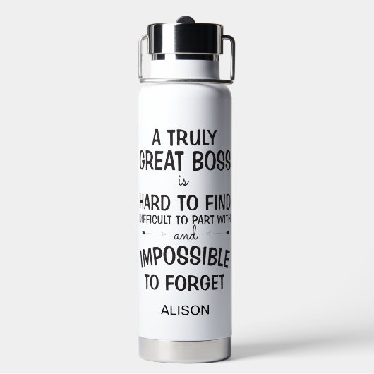 A truly great boss personalized mug ウォーターボトル (背面)