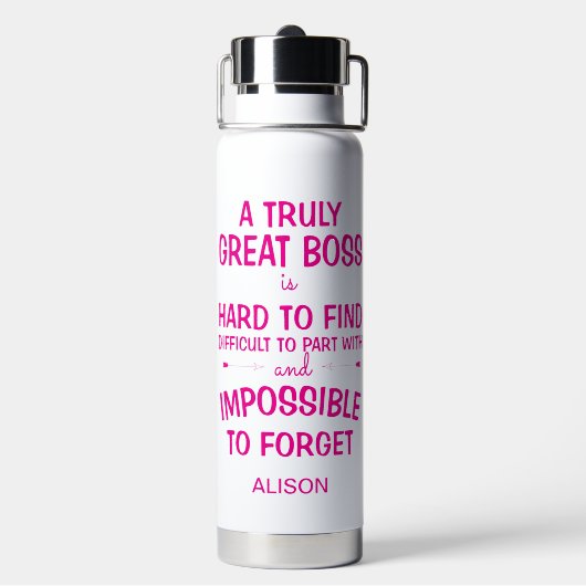 A truly great boss personalized mug ウォーターボトル (背面)