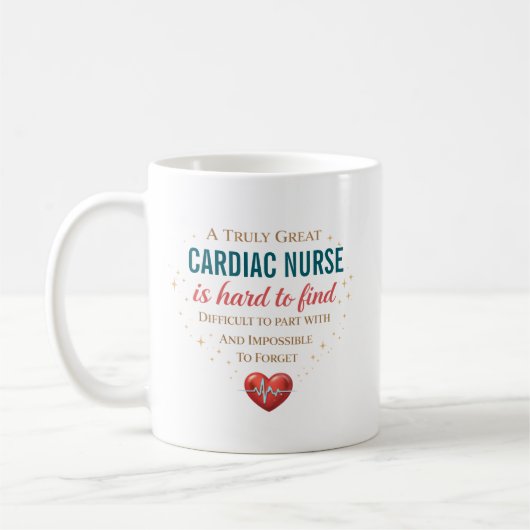 A Truly Great Cardiac Nurse Personalized コーヒーマグカップ (左)