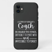 A Truly Great Coach is hard find Case-Mate iPhoneケース (裏面)