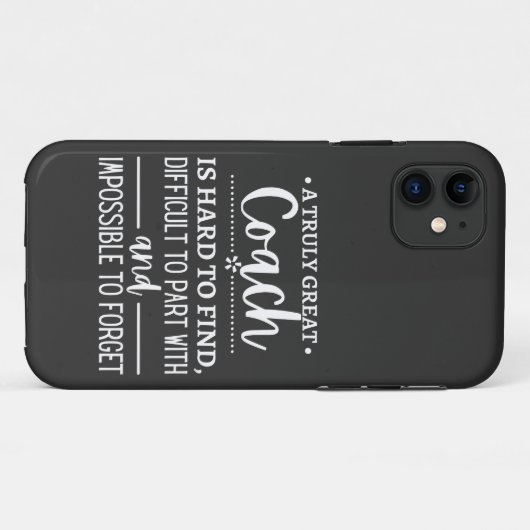 A Truly Great Coach is hard find Case-Mate iPhoneケース (裏面(横))