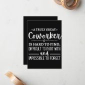 A Truly Great Coworker ノートカード (正面/裏面インサイチュ)