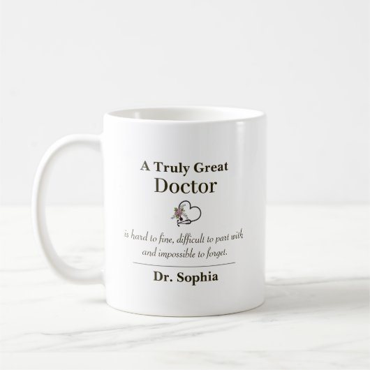 A Truly Great Doctor Appreciation Gift コーヒーマグカップ (左)