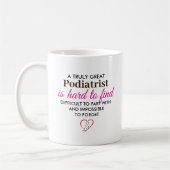 A Truly Great Podiatrist – Personalized Name コーヒーマグカップ (左)