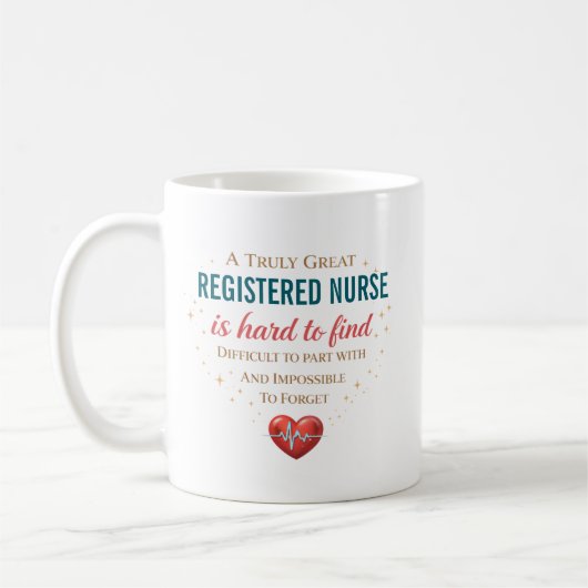 A Truly Great Registered Nurse Personalized  コーヒーマグカップ (左)